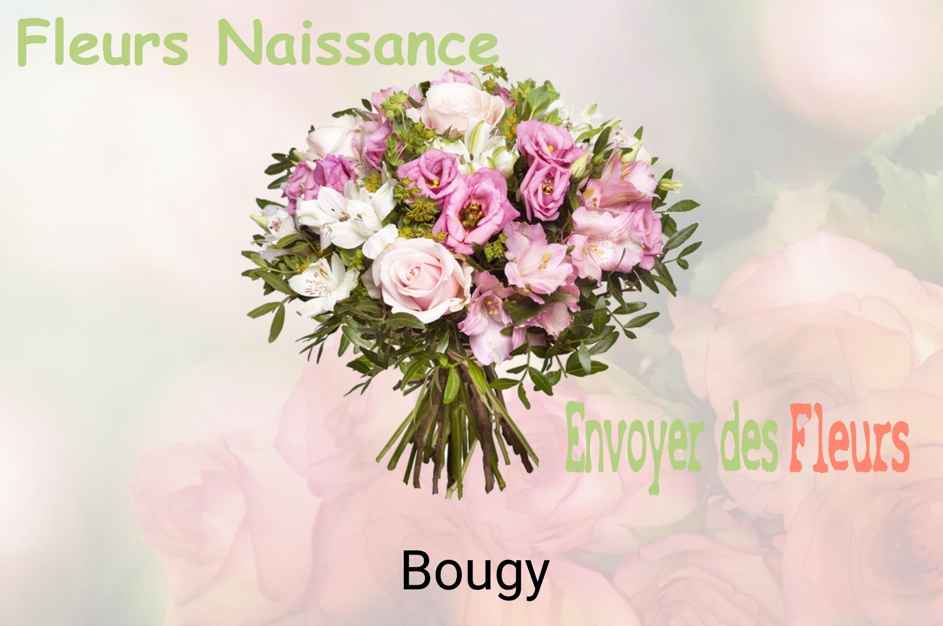 Bouquet de fleurs de naissance livré à Bougy